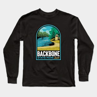 Backbone State Park Iowa Long Sleeve T-Shirt